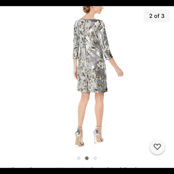 Vince camuto Silver sequine dress - Picture 2 of 3